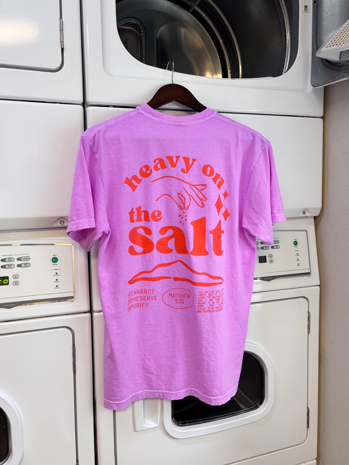 HEAVY ON THE SALT | violet short sleeve